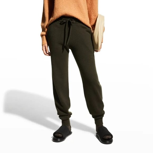 A.L.C. Spense Tie Waist Wool Cashmere Joggers Pants Size S Army Green NEW $395 - Picture 3 of 10